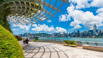 The large iconic arbours are a key feature of the promenade. These four large structures provide a distinctive element that not only provides shade but also act as a climbing structure for plants. Given the sensitive location, the design minimises their visual profile whilst maximising shade provision. The arbours also house and hide a number of service utilities to make the space neat and clean.