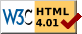 Valid HTML 4.01